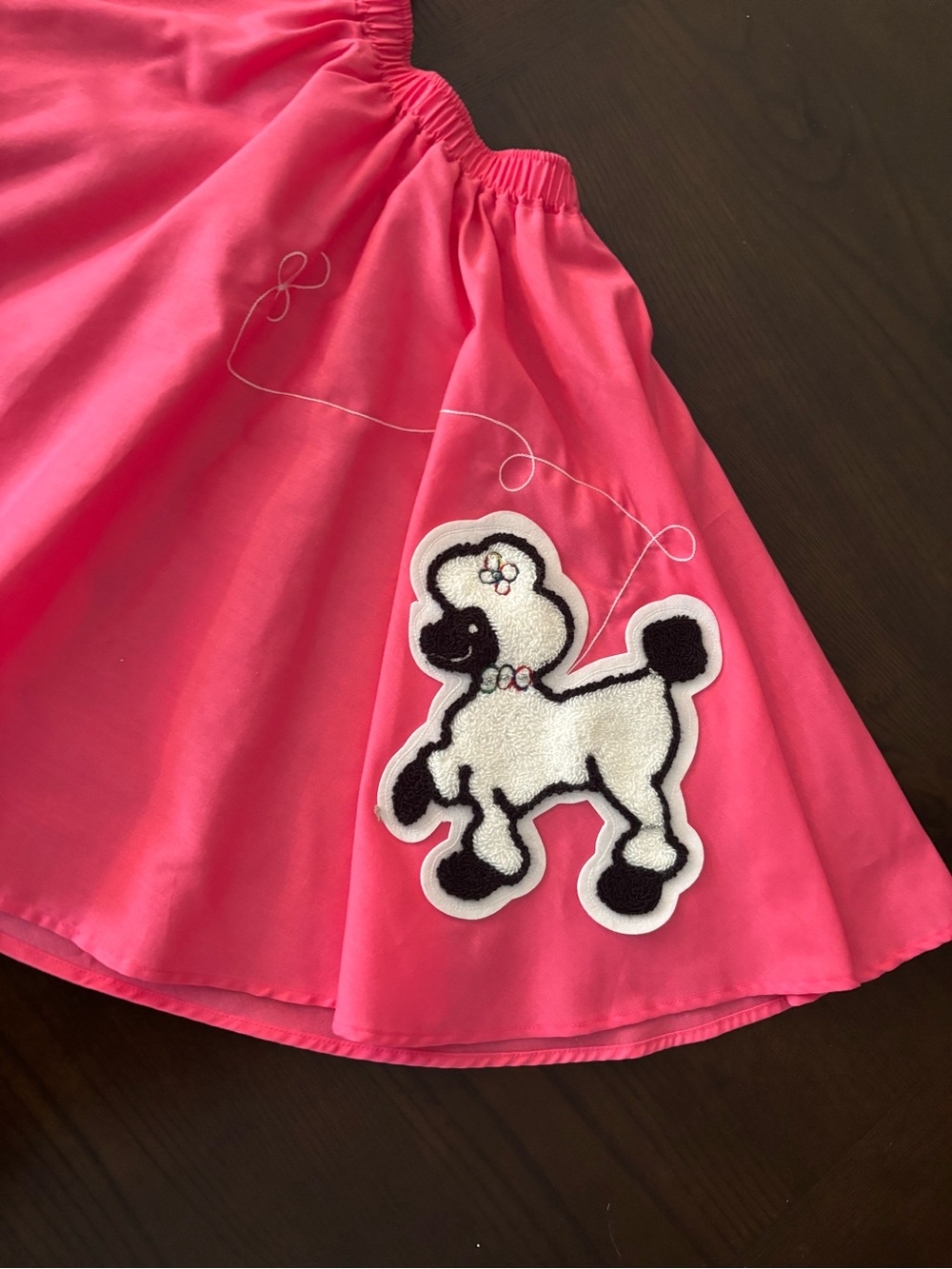 Junior Child Poodle Skirt Cruisin' USA Pink Halloween Teen Tween
